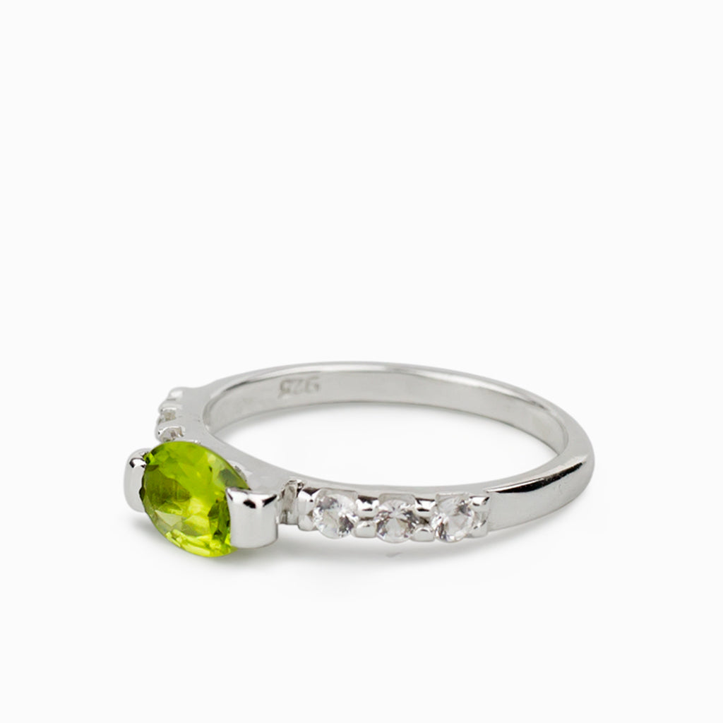 White Topaz, Diamond & Sapphire Halo Dress Ring – York Jewellers AU